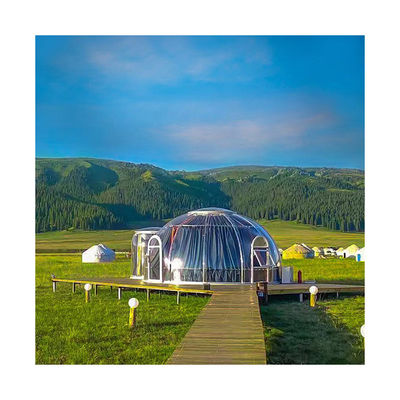 Kalite  Durable Lightweight 6m Geodesic Dome Thickness 3.5mm Dome Igloo Tent fabrika