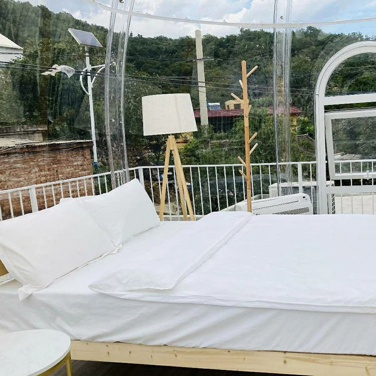 Özel Renk Dış Mekan Kabarcık Çadır Çapı 5m Suya Dayanıklı Dome Çadırlar