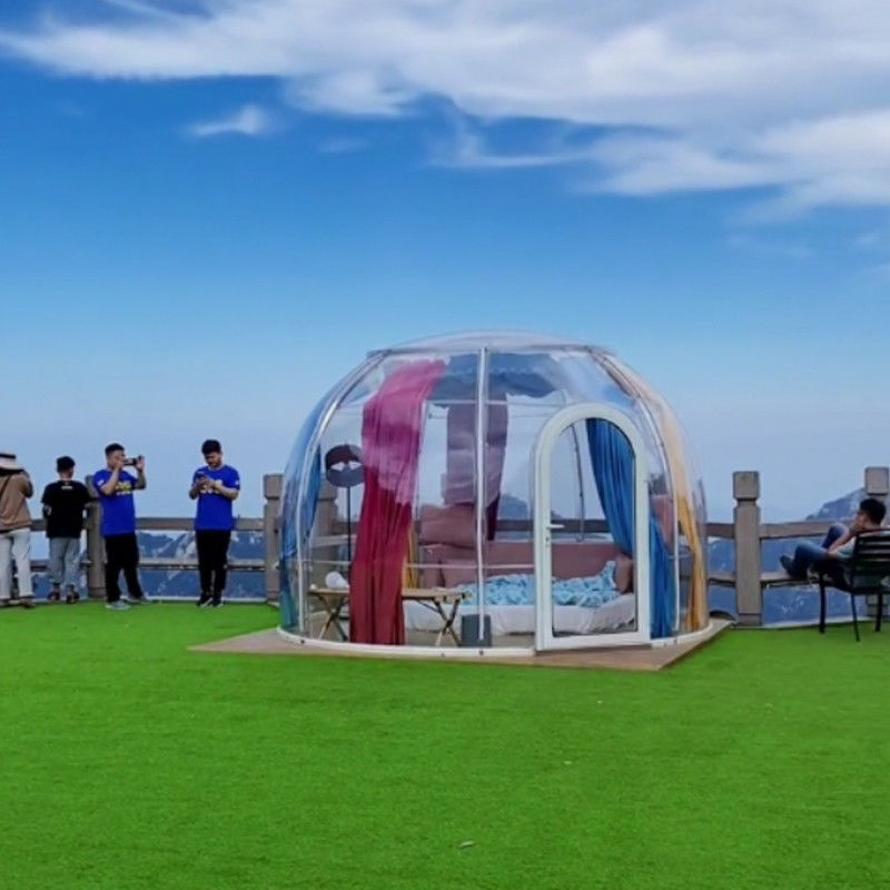 3m x 2.3m Igloo Bubble Çadırı Su geçirmez PC Partiler ve Etkinlikler için Temiz Kubbe Çadırı