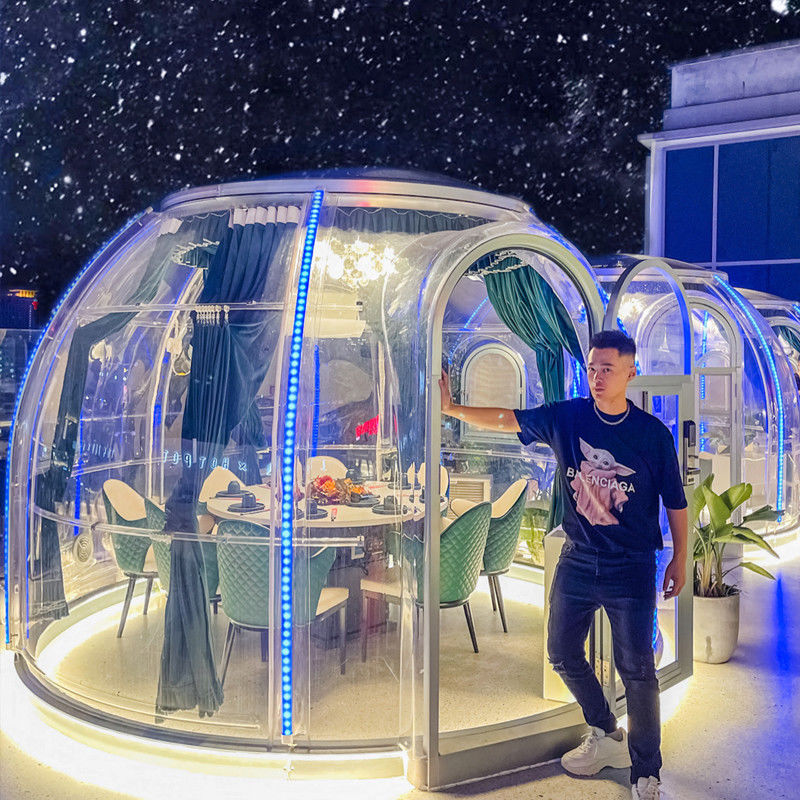 3m x 2.3m Clear Dome House Igloo Parti ve Etkinlikler ile Bubble Çadırı